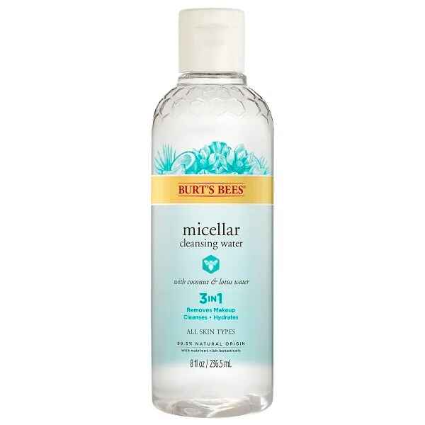 Burt's Bees Micellar Cleansing Water with Coconut and Lotus.