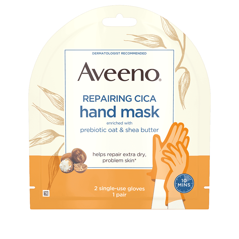 AVEENO REPAIRING CICA HAND MASK.