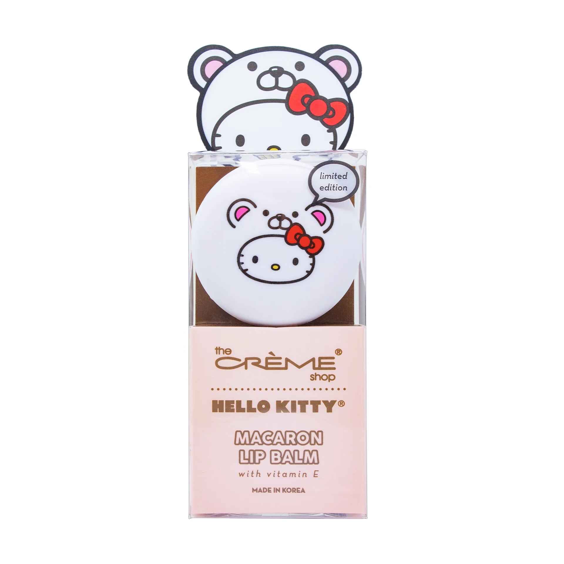 The Creme Shop HELLO KITTY MACARON LIP BALM WHITE CHOCOLATE.