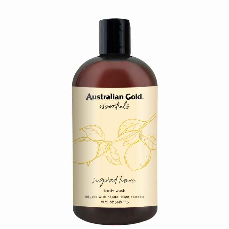 Australian gold ESSENTIALS SUGARED LEMON BODY WASH.