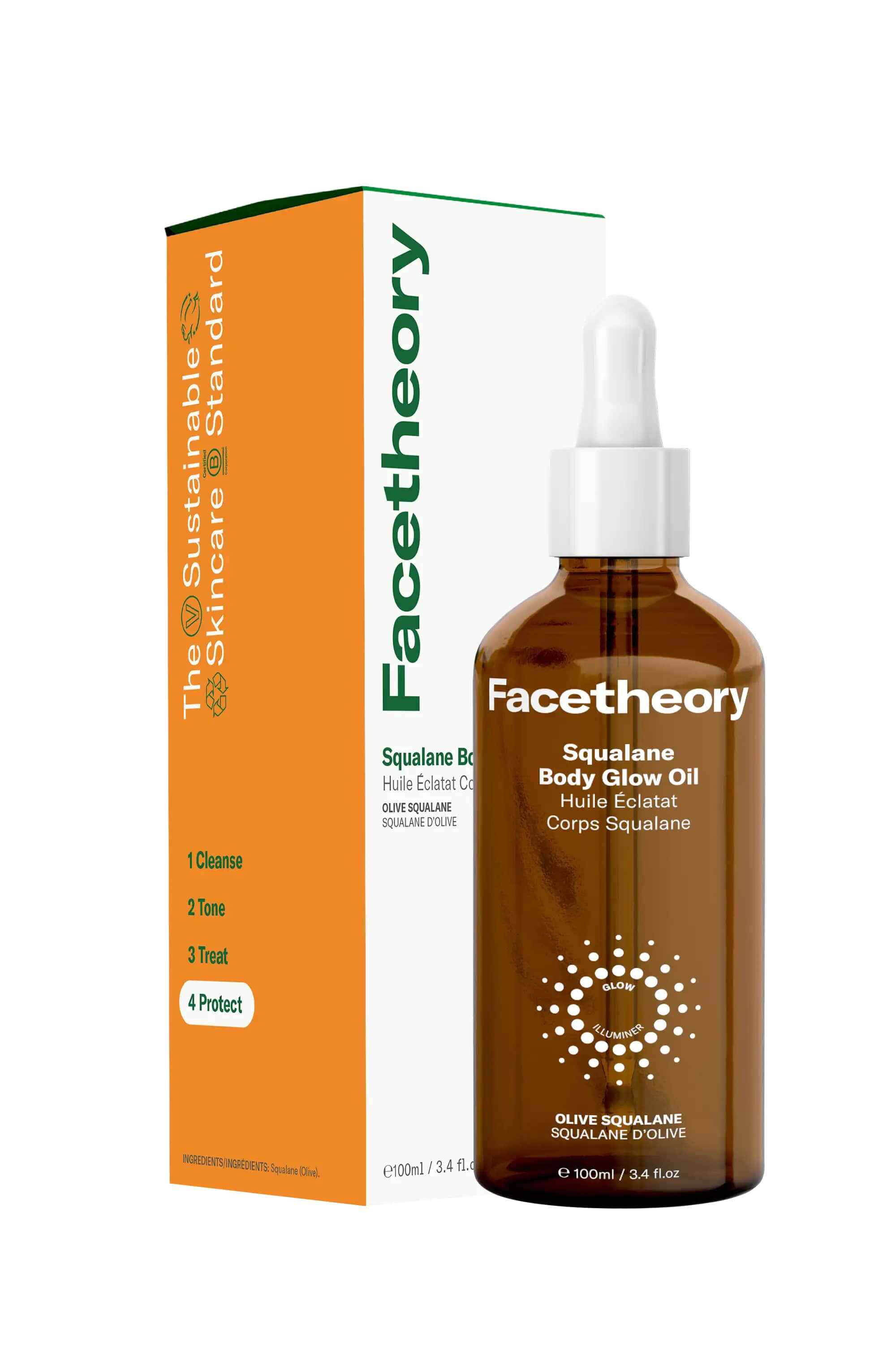 Facetheory Squalane Body Glow Oil.