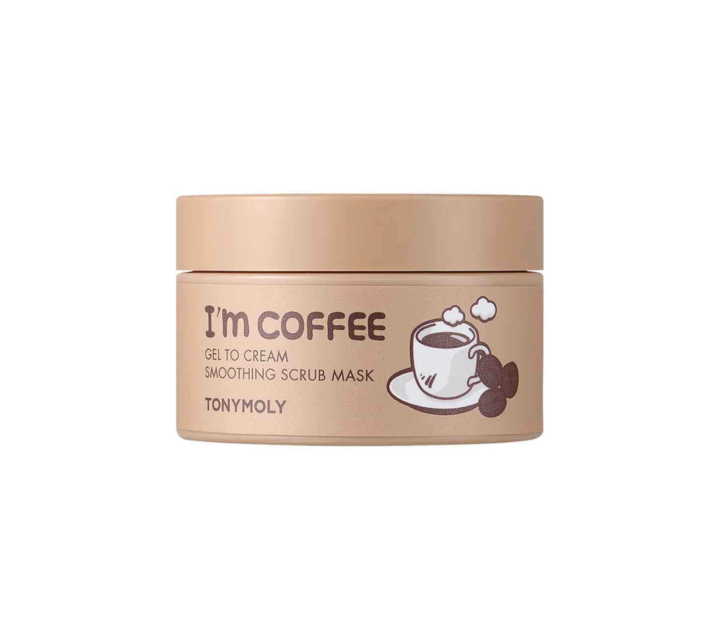 Tonymoly Im Coffee Gel To Cream Smoothing Scrub Mask.