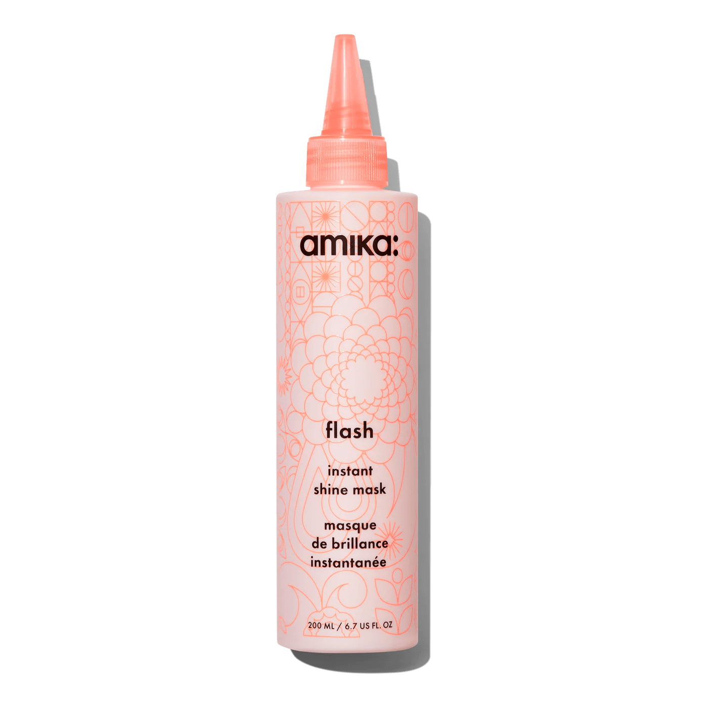 Amika Flash instant shine mask for shiny hair.