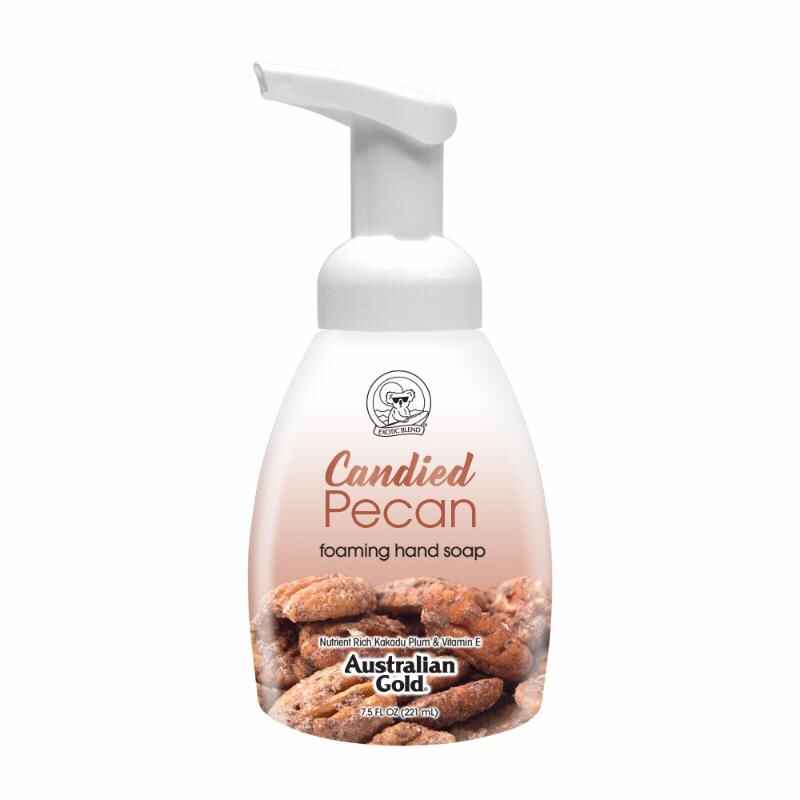 Australian gold CANDIED PECAN FOAMING HAND SOAP.