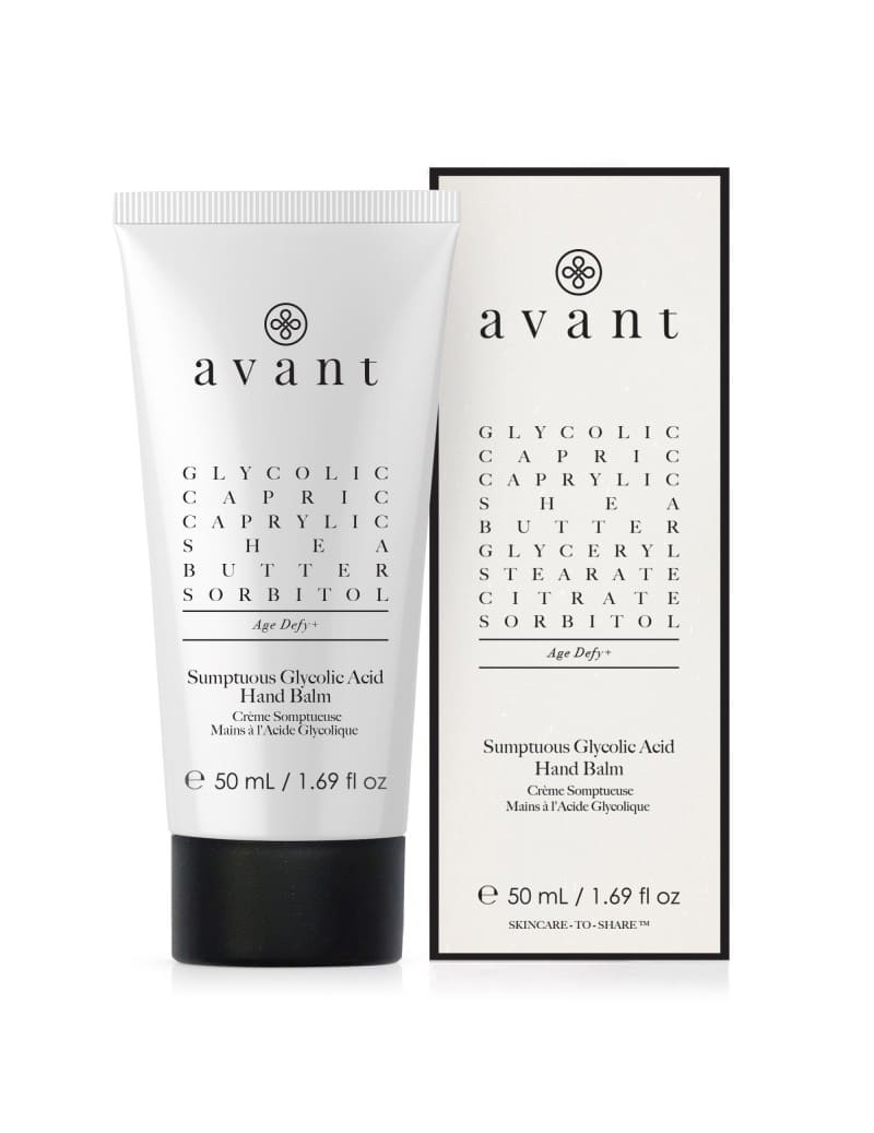 Avant skincare Sumptuous Glycolic Acid Hand Balm.