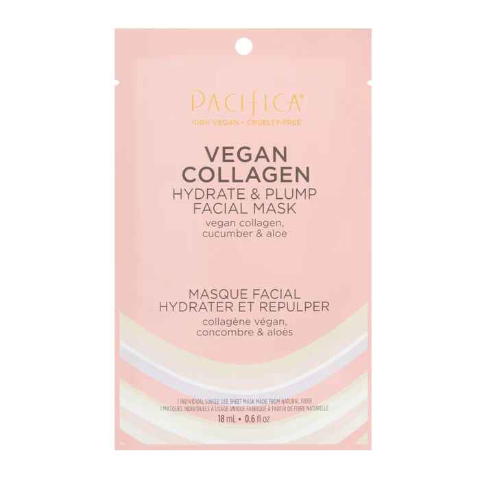Pacifica Vegan Collagen Hydrate and Plump Facial Mask.