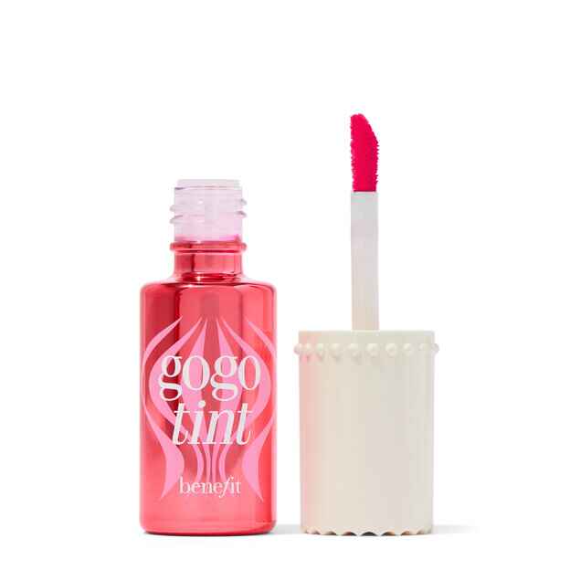 Benefit Cosmetics Bright cherry tinted lip and cheek stain.