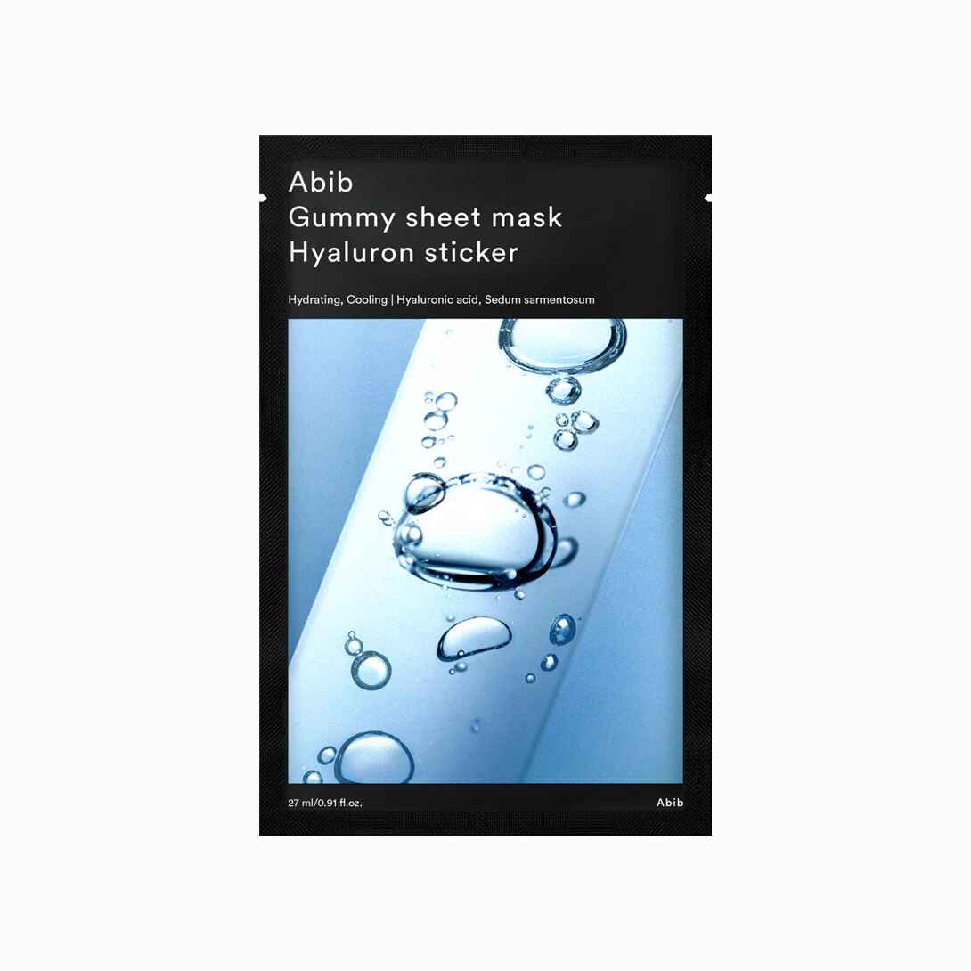 Abib Gummy sheet mask Hyaluron sticker (10 sheets).