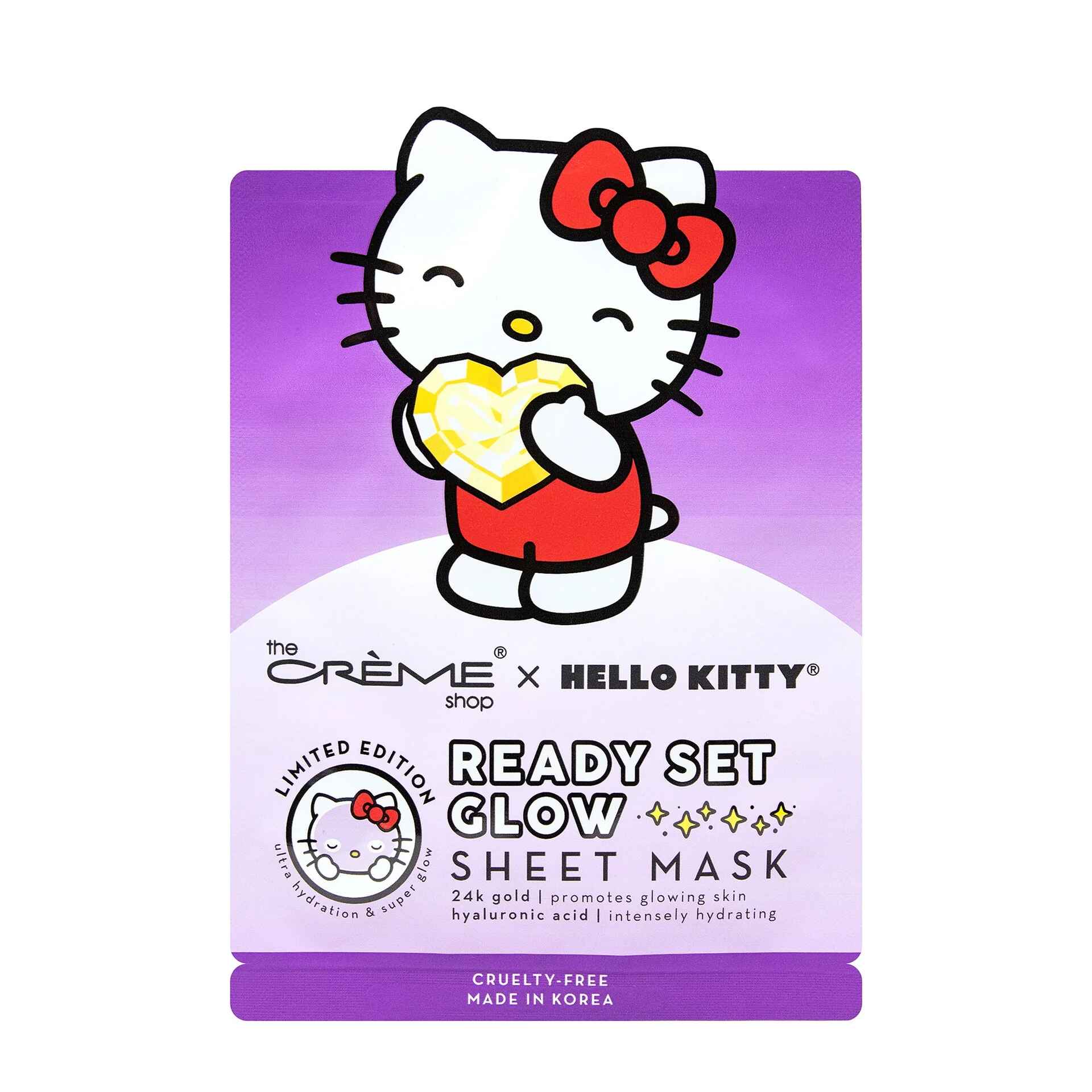 The Creme Shop HELLO KITTY READY SET GLOW SHEET MASK.