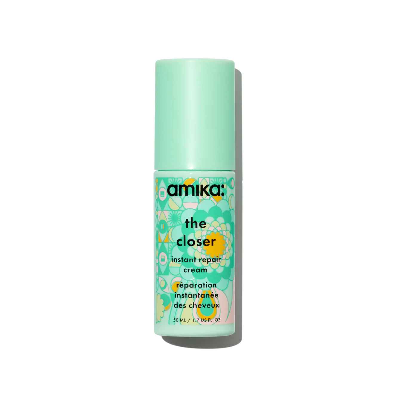 Amika the closer instant repair hair cream for damaged hair.