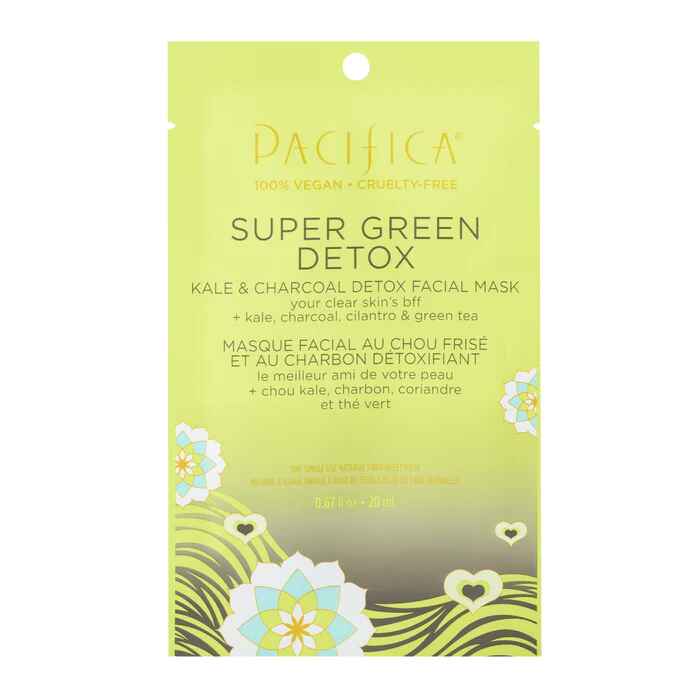 Pacifica Super Green Detox Kale Charcoal Detox Facial Mask.