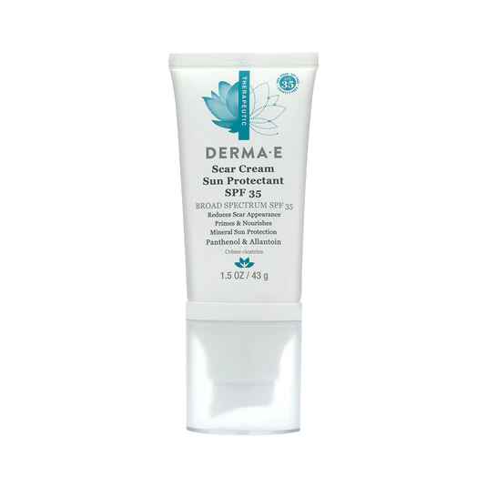 Derma E Scar Cream Sun Protectant SPF 35.