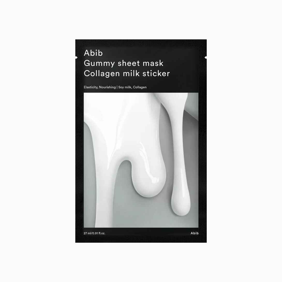 Abib Gummy sheet mask Collagen milk sticker (10 sheets).