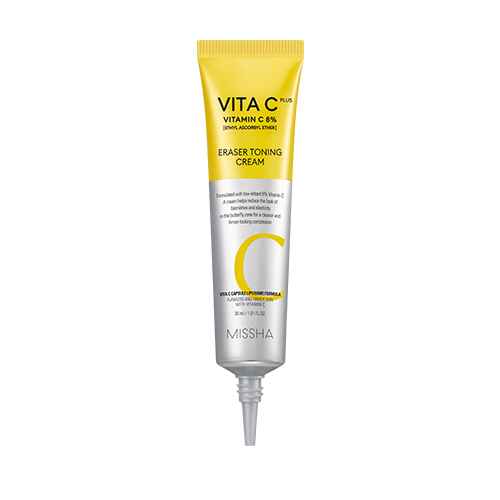 Missha VITA C PLUS ERASER TONING CREAM.