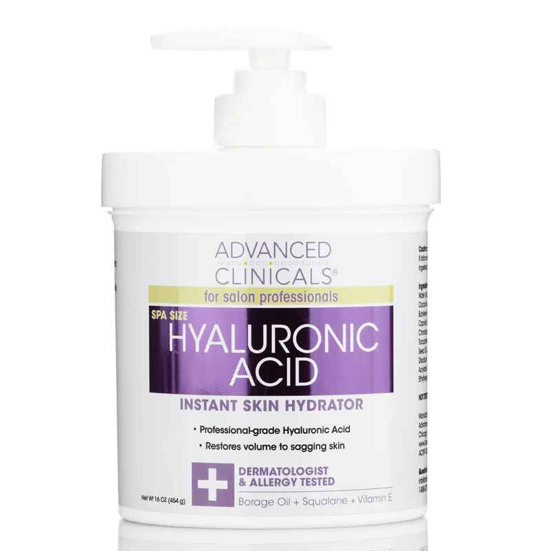 Advanced clinicals Hyaluronic Acid Anti-Aging Body Cream.