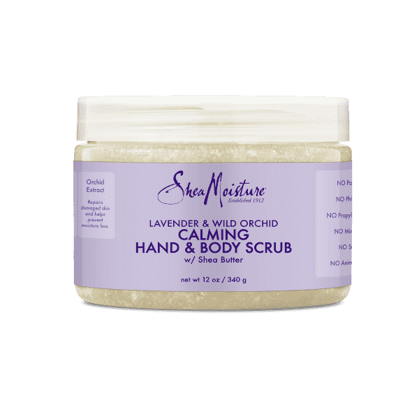 Shea Moisture Lavender and Wild Orchid Hand and Body Scrub.