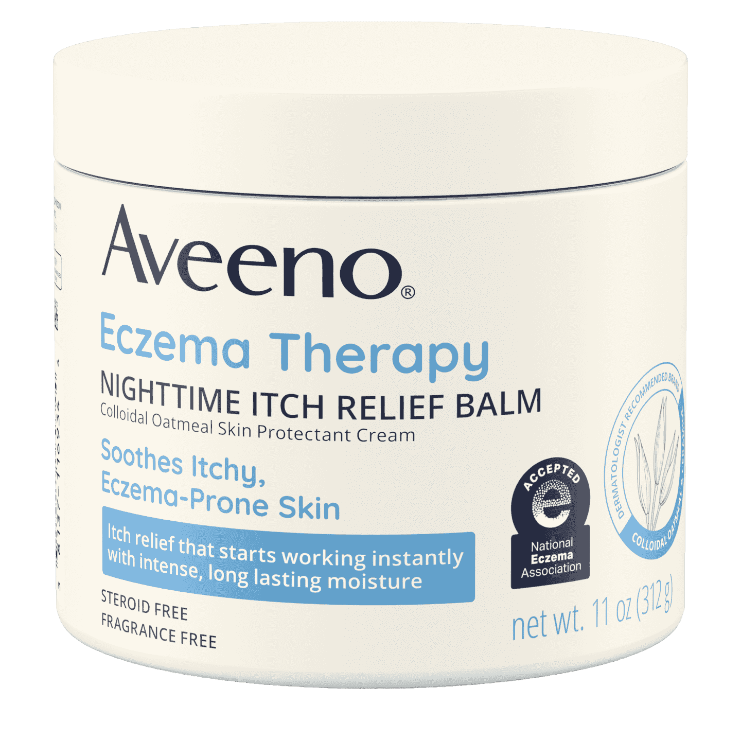 AVEENO ECZEMA THERAPY NIGHTTIME ITCH RELIEF BALM.