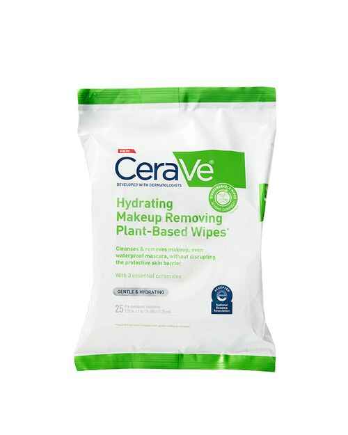 CeraVe Hydrating Makeup Removing Plant-Based Wipes.
