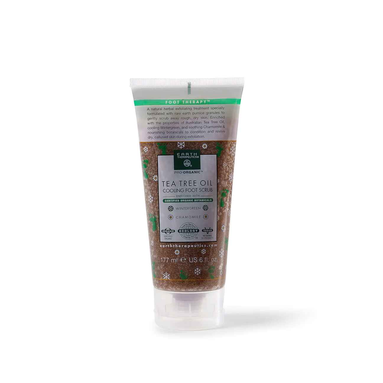 earth  Tea Tree Oil Cooling Foot Scrub.