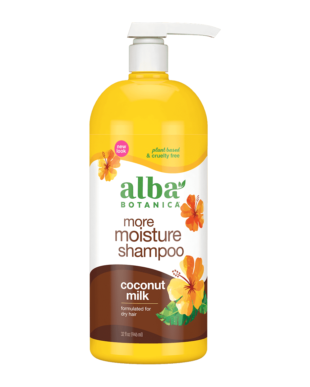 Alba Botanical more moisture shampoo coconut milk.