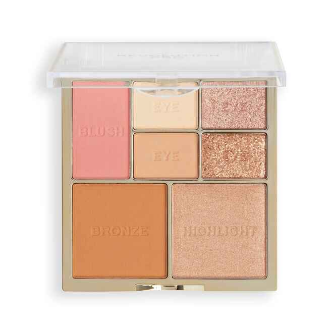 Revolution beauty Revolution Pro Iconic Eye and Cheek Palette Light Medium.