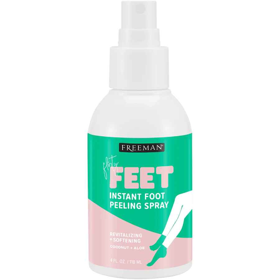 Freeman Flirty Feet Coconut and Aloe Revitalizing and Softening Instant Peeling Foot Spray.