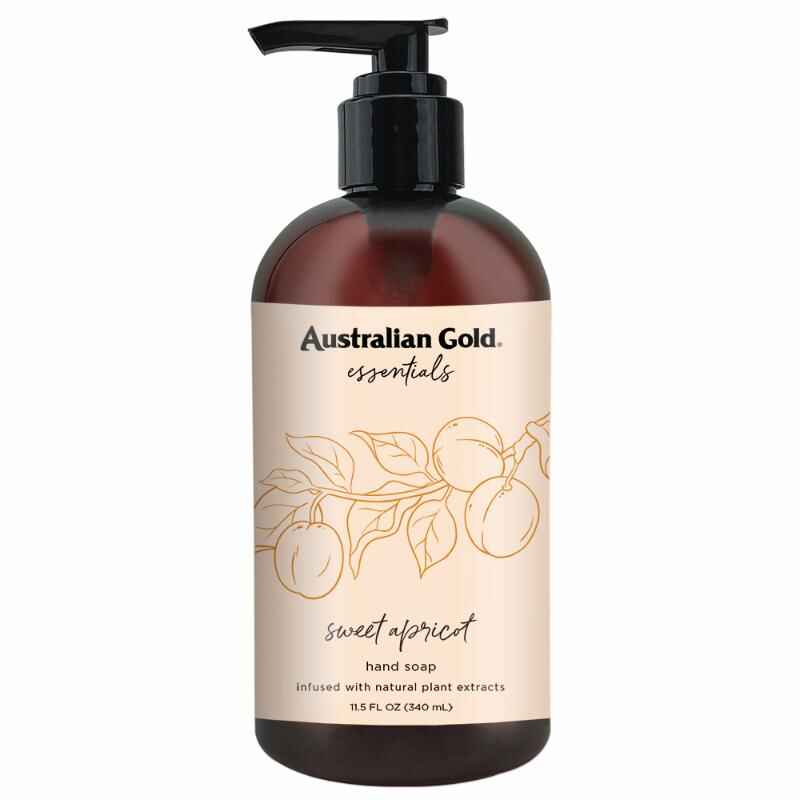 Australian gold ESSENTIALS SWEET APRICOT LIQUID HAND SOAP.