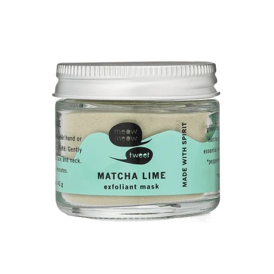 Meow Meow Tweet Exfoliant Mask Matcha Lime.