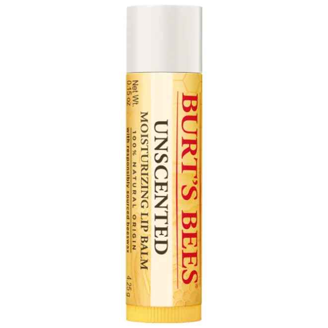 Burt's Bees Unscented Lip Balm.