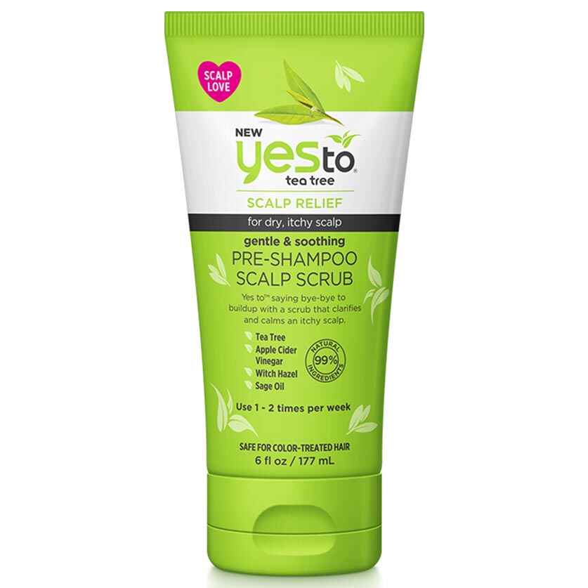 Yes to Tea Tree Gentle Soothing Pre Shampoo Scalp Scrub.