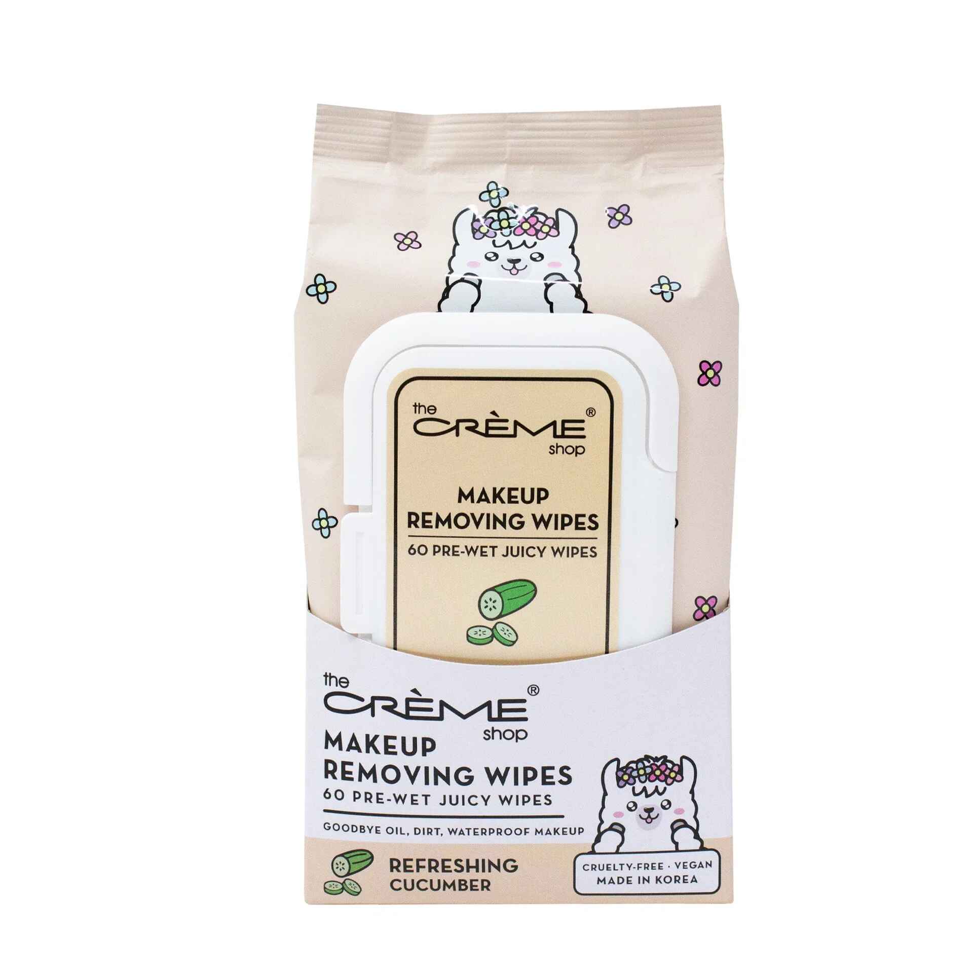 The Creme Shop LLAMA JUICY MAKEUP REMOVING WIPES.