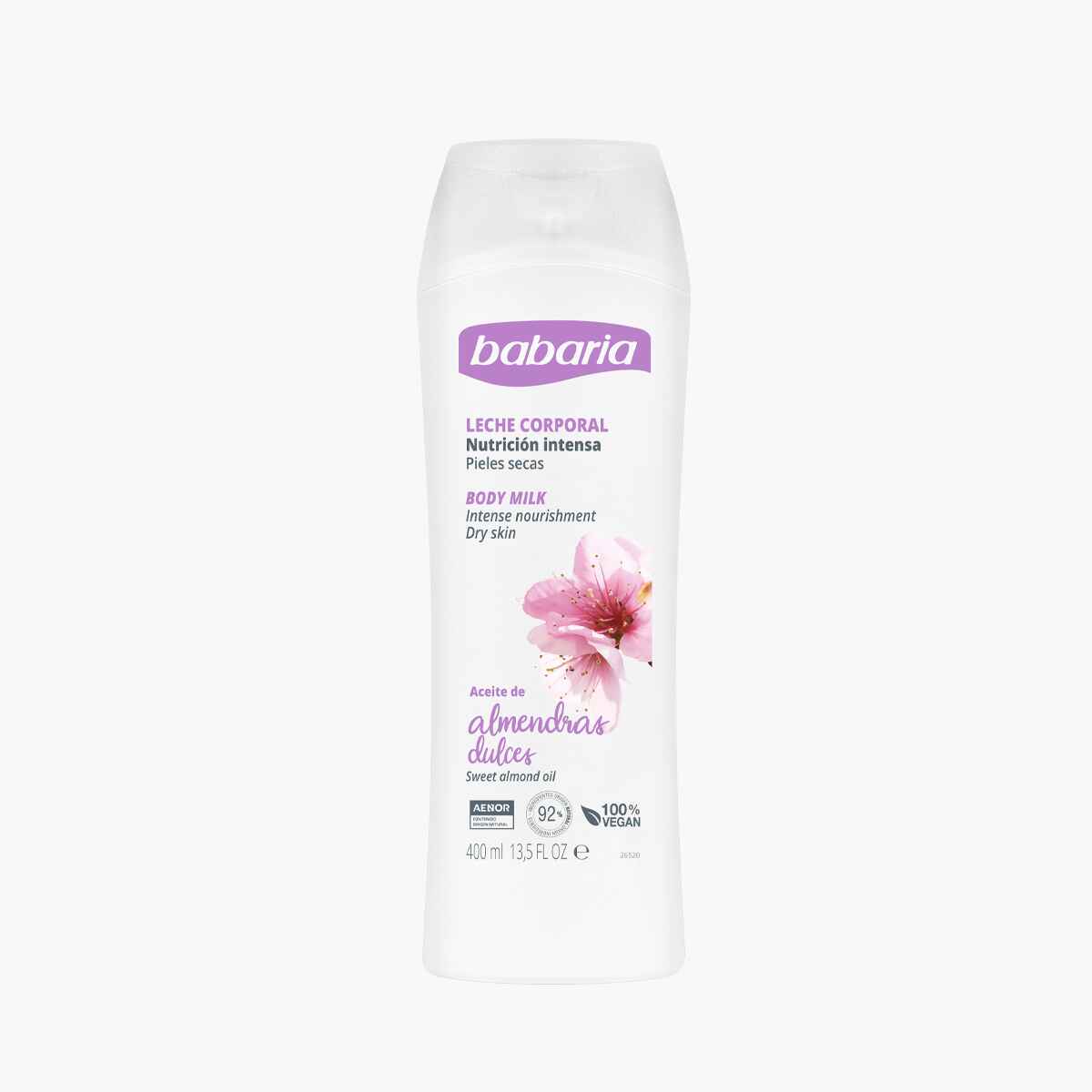 babaria Sweet Almond Body Milk.