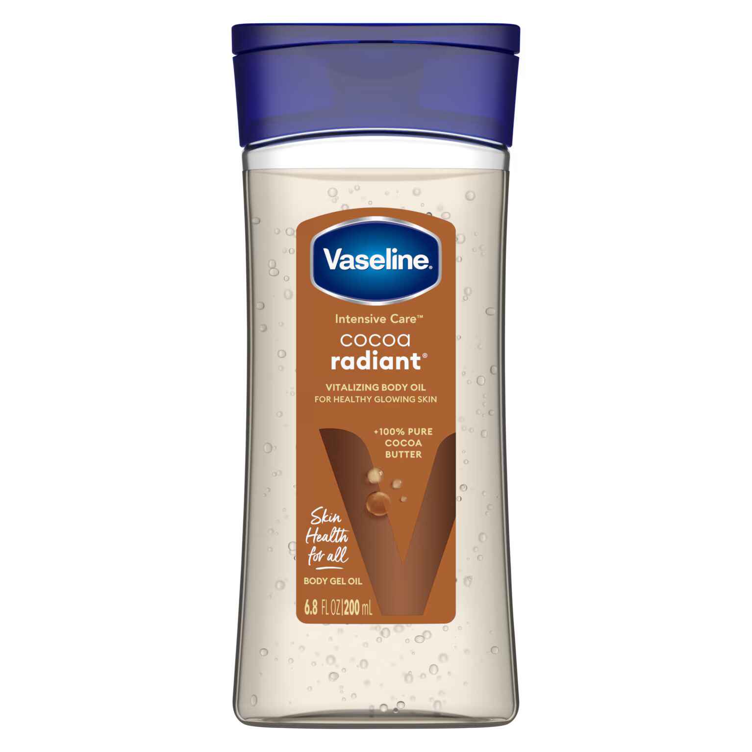 VASELINE INTENSIVE CARE COCOA RADIANT GEL OIL.