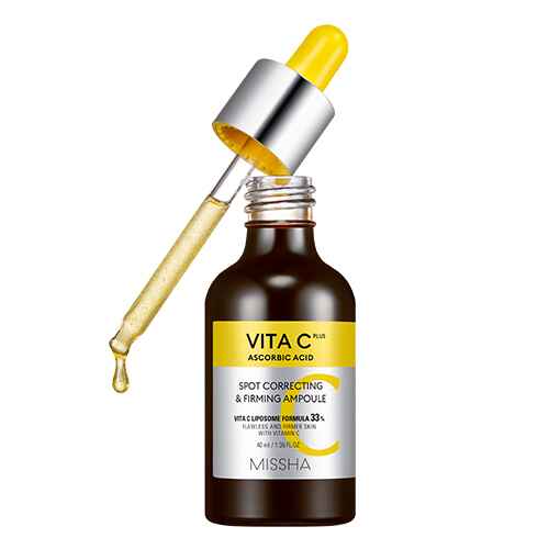 Missha VITA C PLUS SPOT CORRECTING FIRMING AMPOULE.