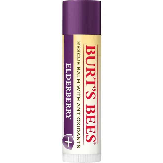 Burt's Bees Rescue Elderberry Lip Balm.
