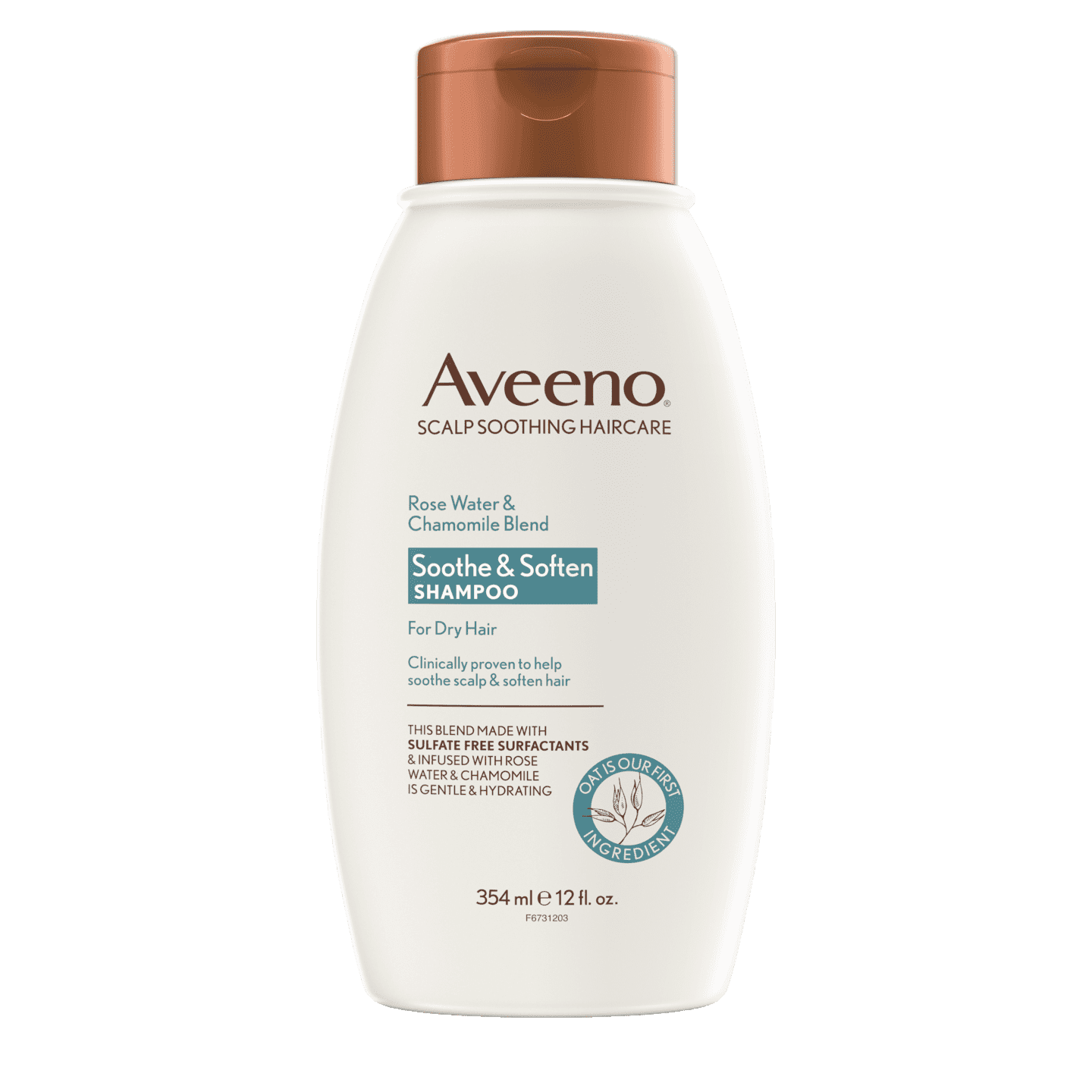 AVEENO ROSE WATER AND CHAMOMILE BLEND SHAMPOO.