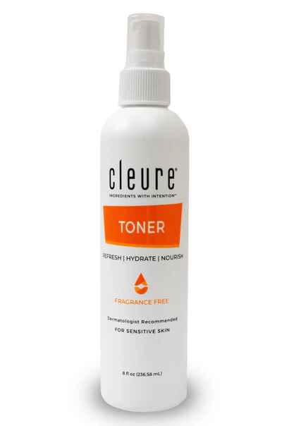 Cleure Toner - Alcohol-Free for Sensitive Skin (8 oz).