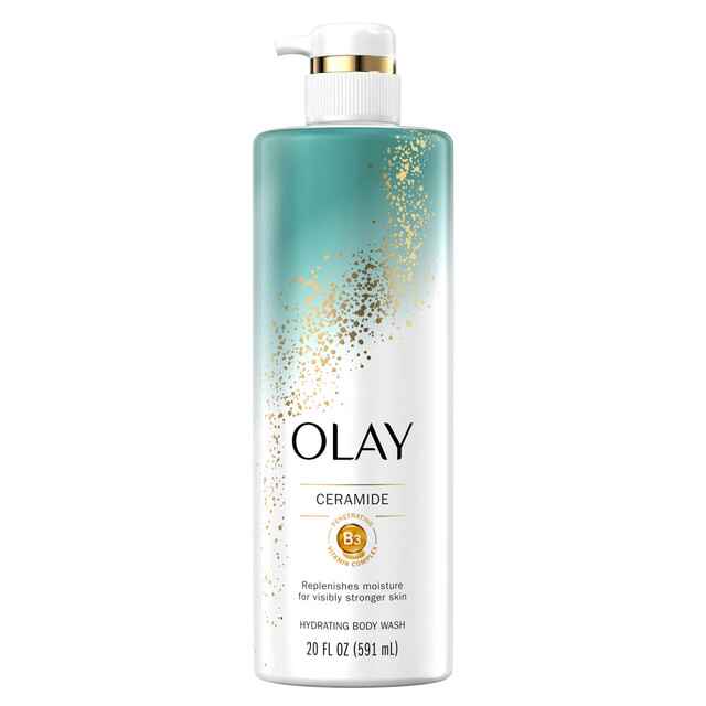 Olay Cleansing Strengthening Body Wash WITH CERAMIDE AND VITAMIN B3 COMPLEX.