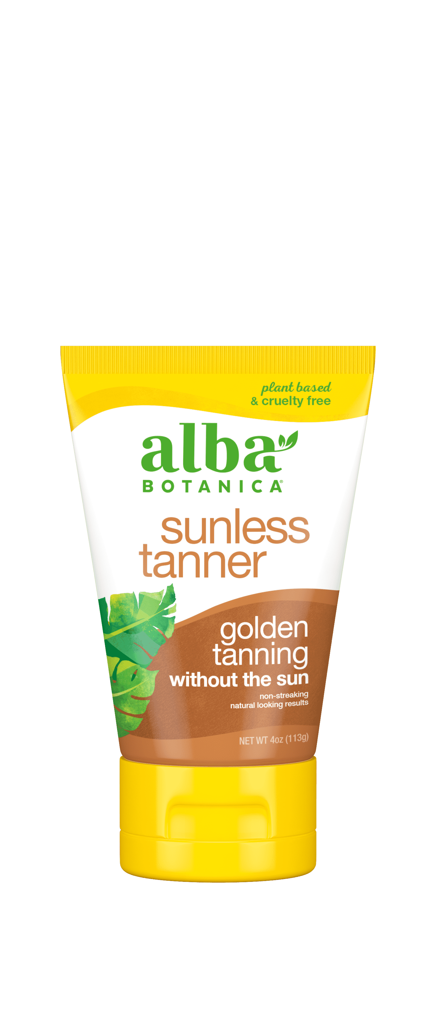 Alba Botanical Sunless Tanner Golden Tanning Lotion.