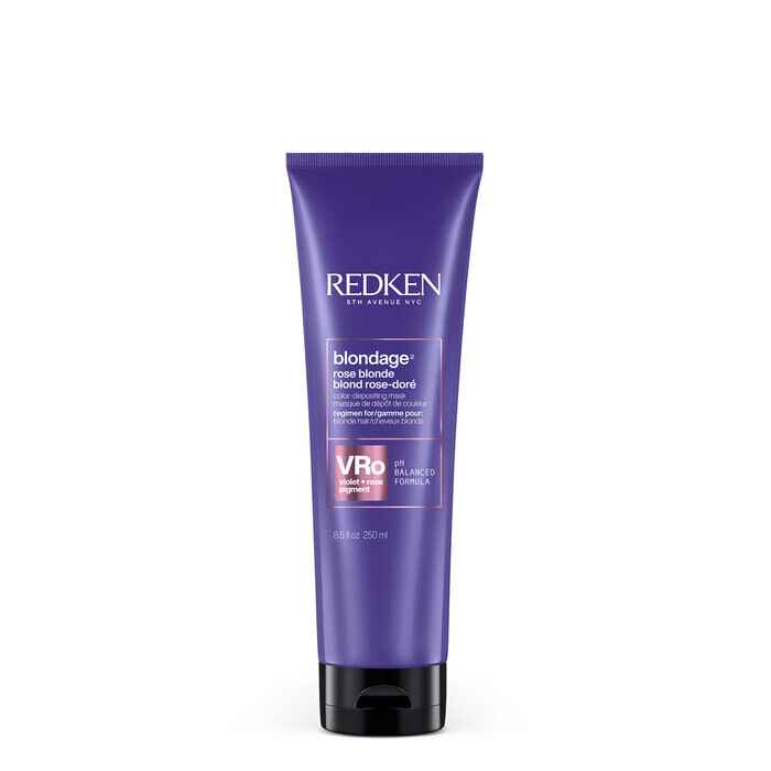 Redken BLONDAGE COLOR DEPOSITING MASK FOR ROSE BLONDE.