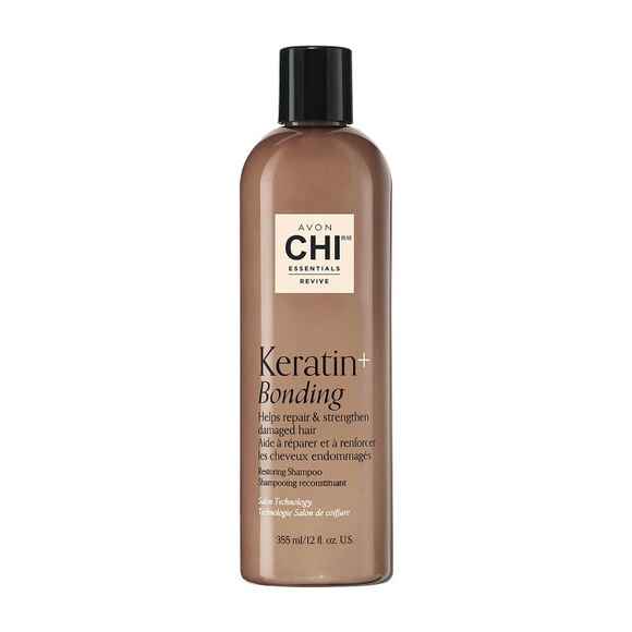 Avon CHI® Essentials Revive Keratin + Bonding Restoring Shampoo.