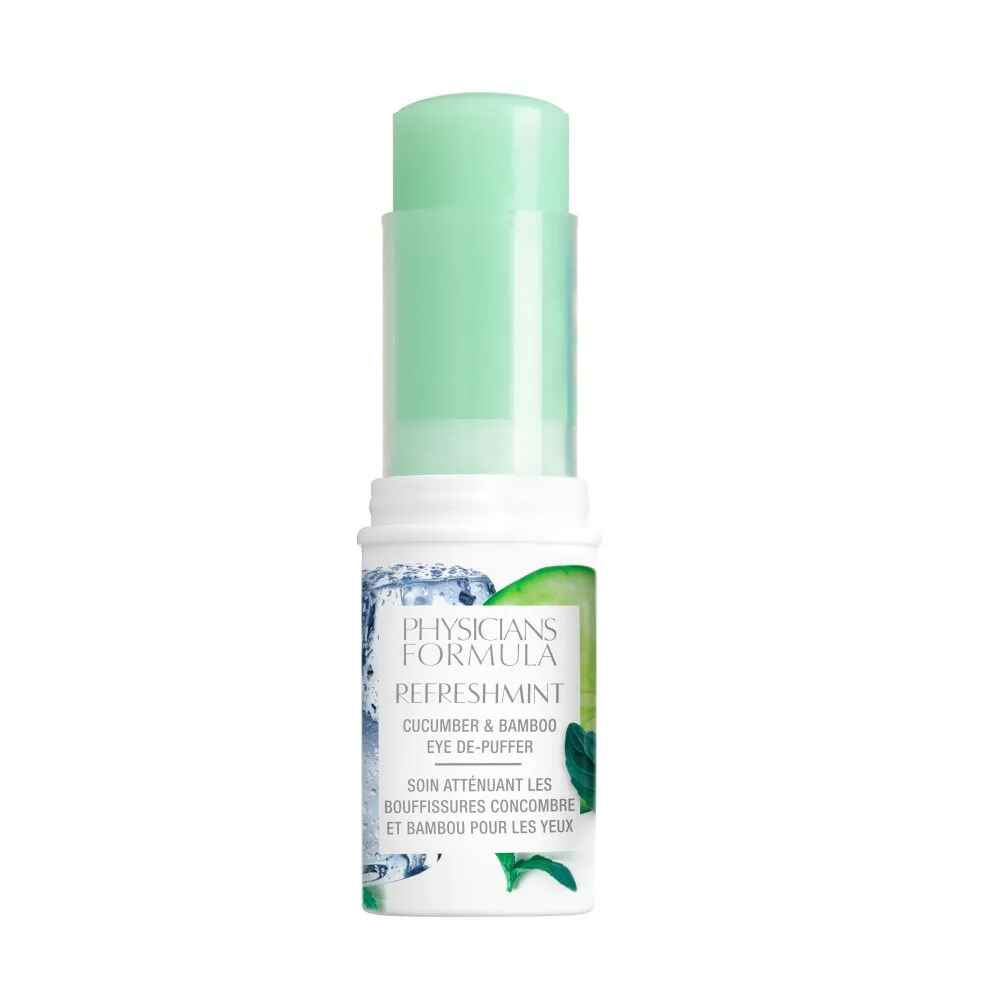 Physicians Formula REFRESHMINT CUCUMBER and BAMBOO EYE DE PUFFER.