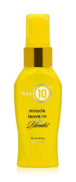 ITS A 10 MIRACLE LEAVE IN CONDITIONER FOR BLONDES.