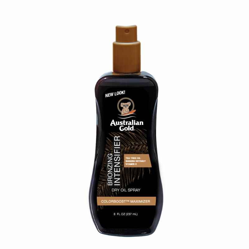 Australian gold BRONZING DRY OIL SPRAY INTENSIFIER.