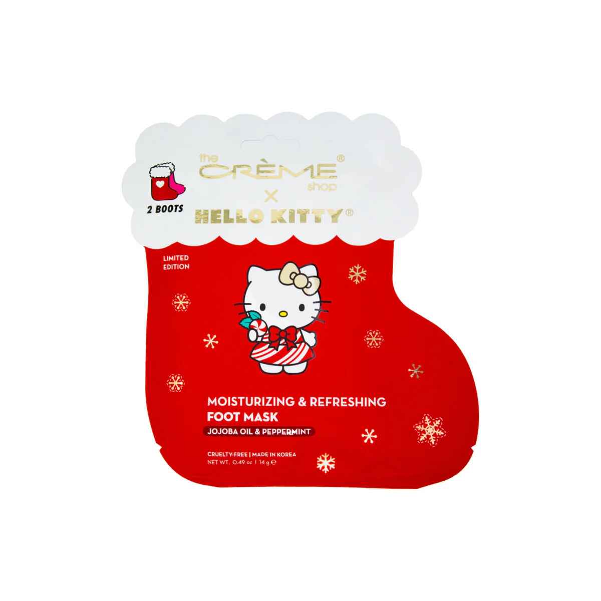 The Creme Shop HELLO KITTY MINTY FRESH SOLES FOOT MASK.