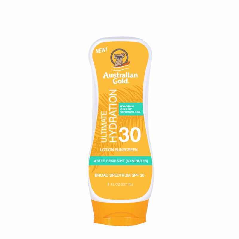 Australian gold SPF 30 SUNSCREEN LOTION.