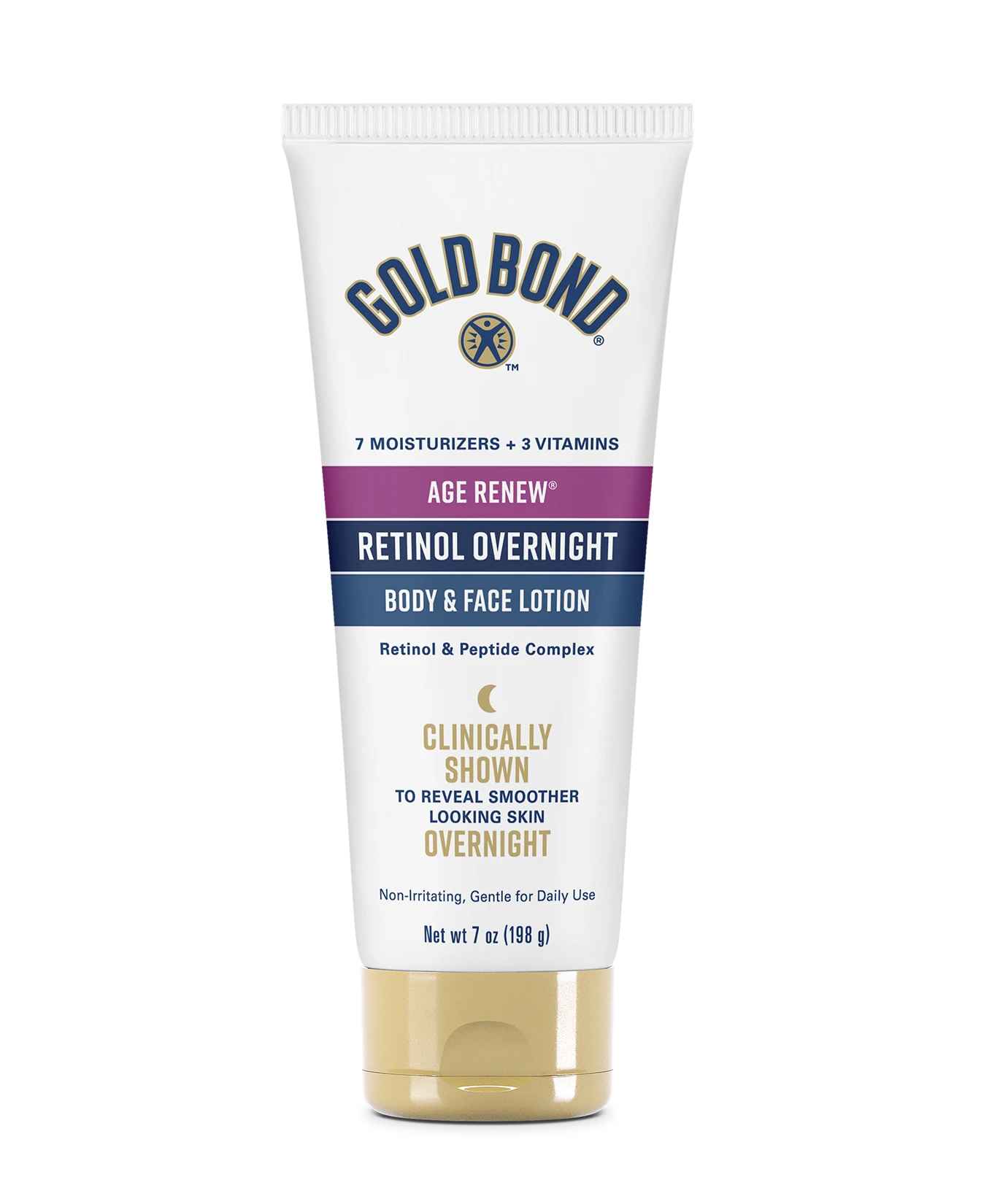 Gold Bond Age Renew Retinol Overnight Body and Face Lotion.