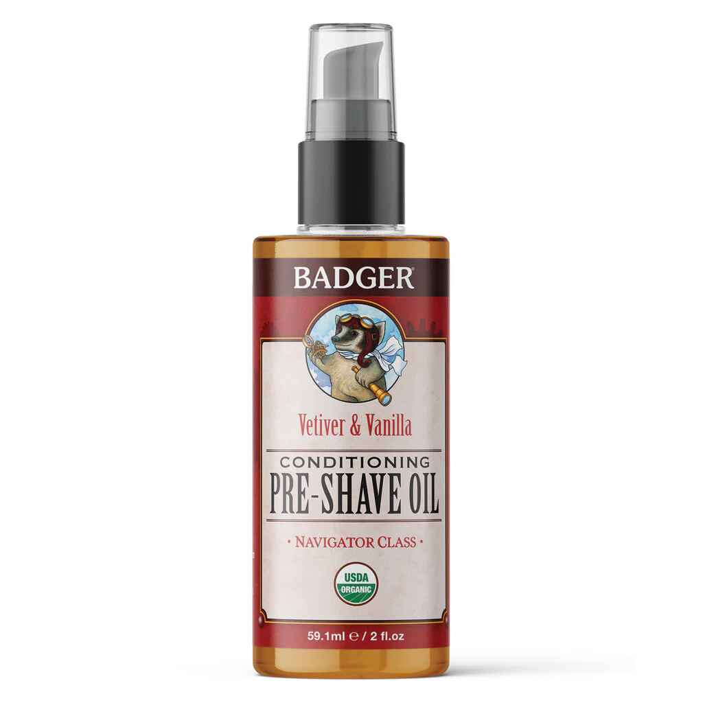 Badger Pre-Shave Oil.