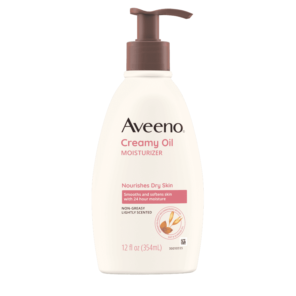 AVEENO CREAMY OIL BODY MOISTURIZER FOR DRY SKIN.