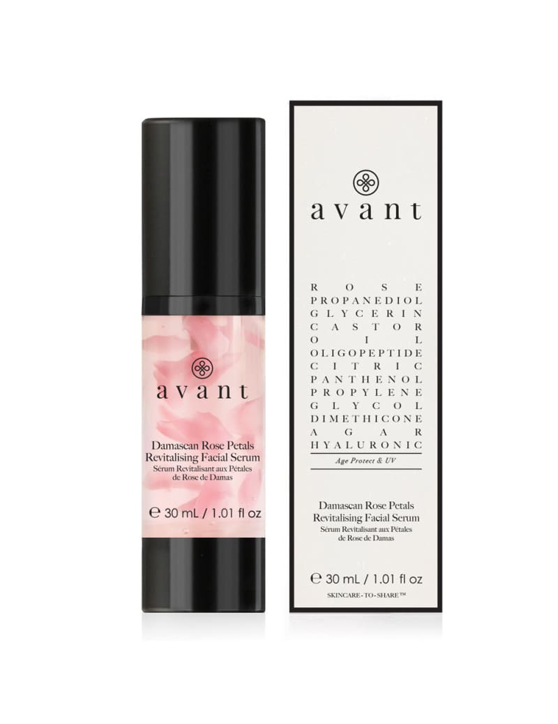 Avant skincare Damascan Rose Petals Revitalising Facial Serum.